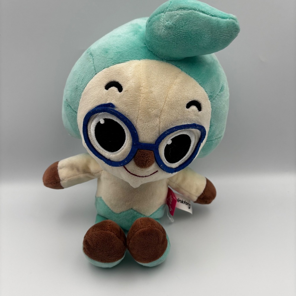 Pinkfong Hogi Plush Stuffed Animal Teal Blue Glasses Baby Shark Friend Toy